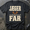 
Jæger – Men først og fremmest far – Unisex T-Shirt – Sort