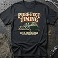 
Jaguar Mk1 1959 – Purr-fect Timing T-Shirt – Sort