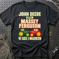 
John Deere eller Massey Ferguson vi ses i marken – Retro – Unisex T-Shirt – Sort