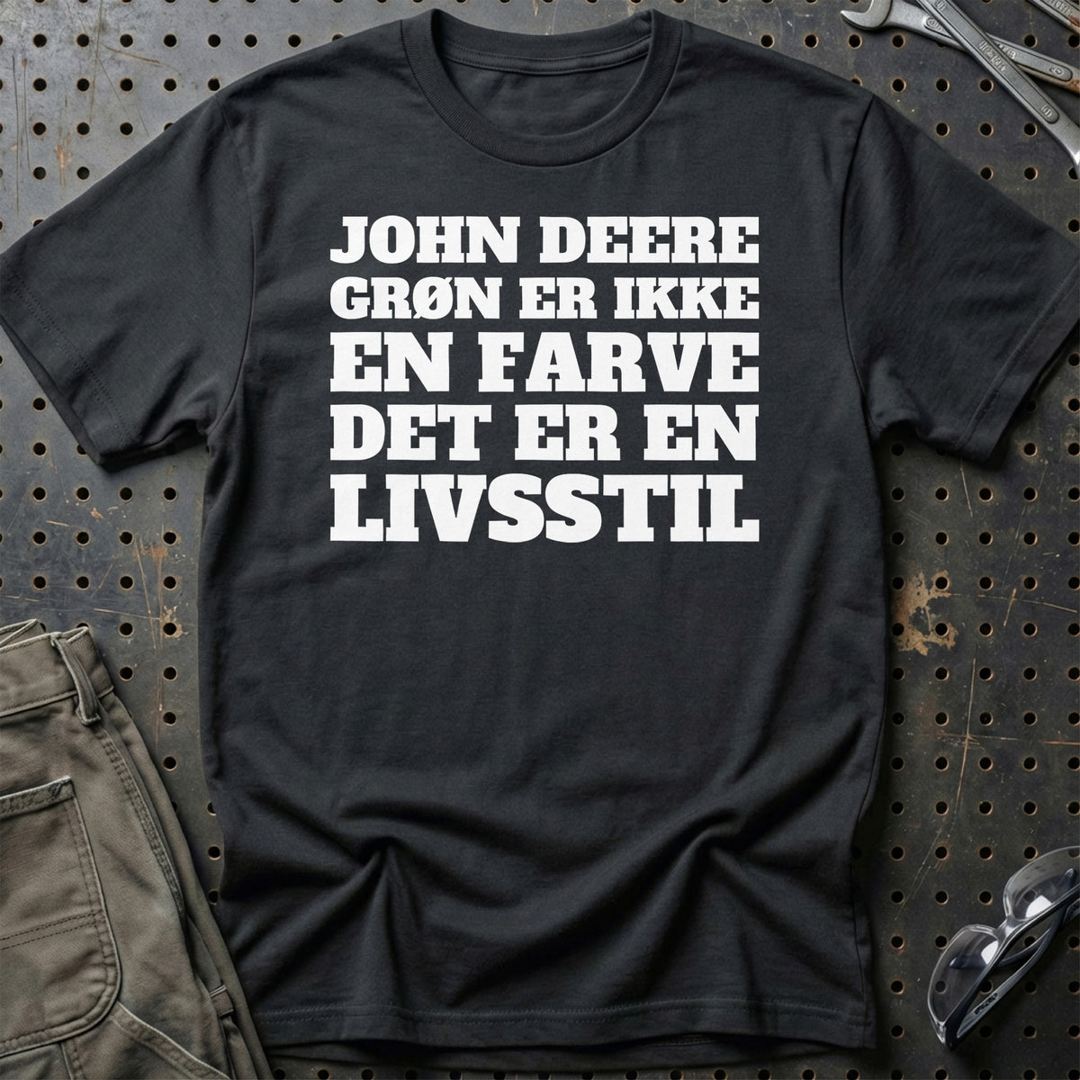 John Deere – Grøn Er Ikke En Farve – Det Er En Livsstil T-Shirt – Sort