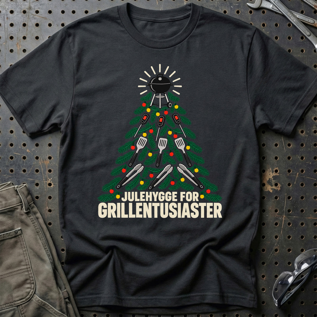 
Julehygge for grillentusiaster – Unisex T-Shirt – Sort