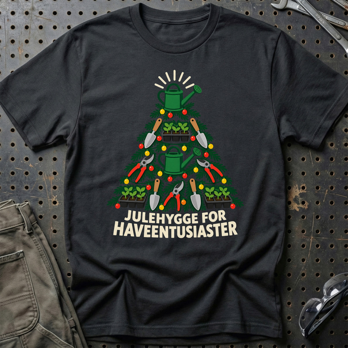 
Julehygge for haveentusiaster – Unisex T-Shirt – Sort