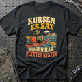 
Kajakroer – Kursen er sat nogen har flyttet kysten – Unisex T-Shirt med tryk foran, farve: Sort