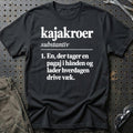 
Kajakroer – Ordbog – Unisex T-Shirt – Sort