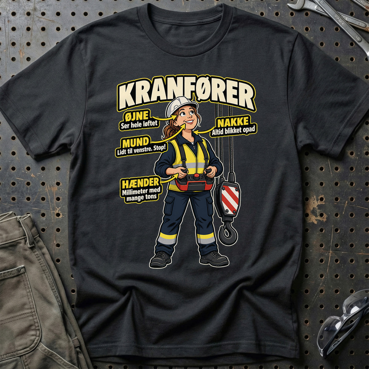 Kranfører – Anatomi T-Shirt – Sort