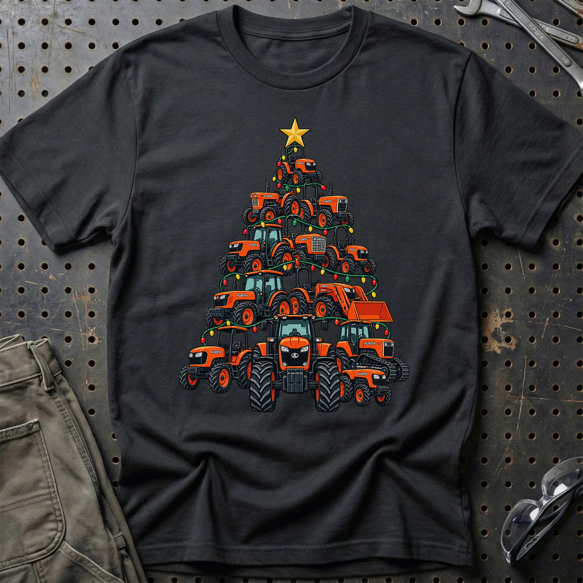 Kubota Juletræ T-Shirt – Sort