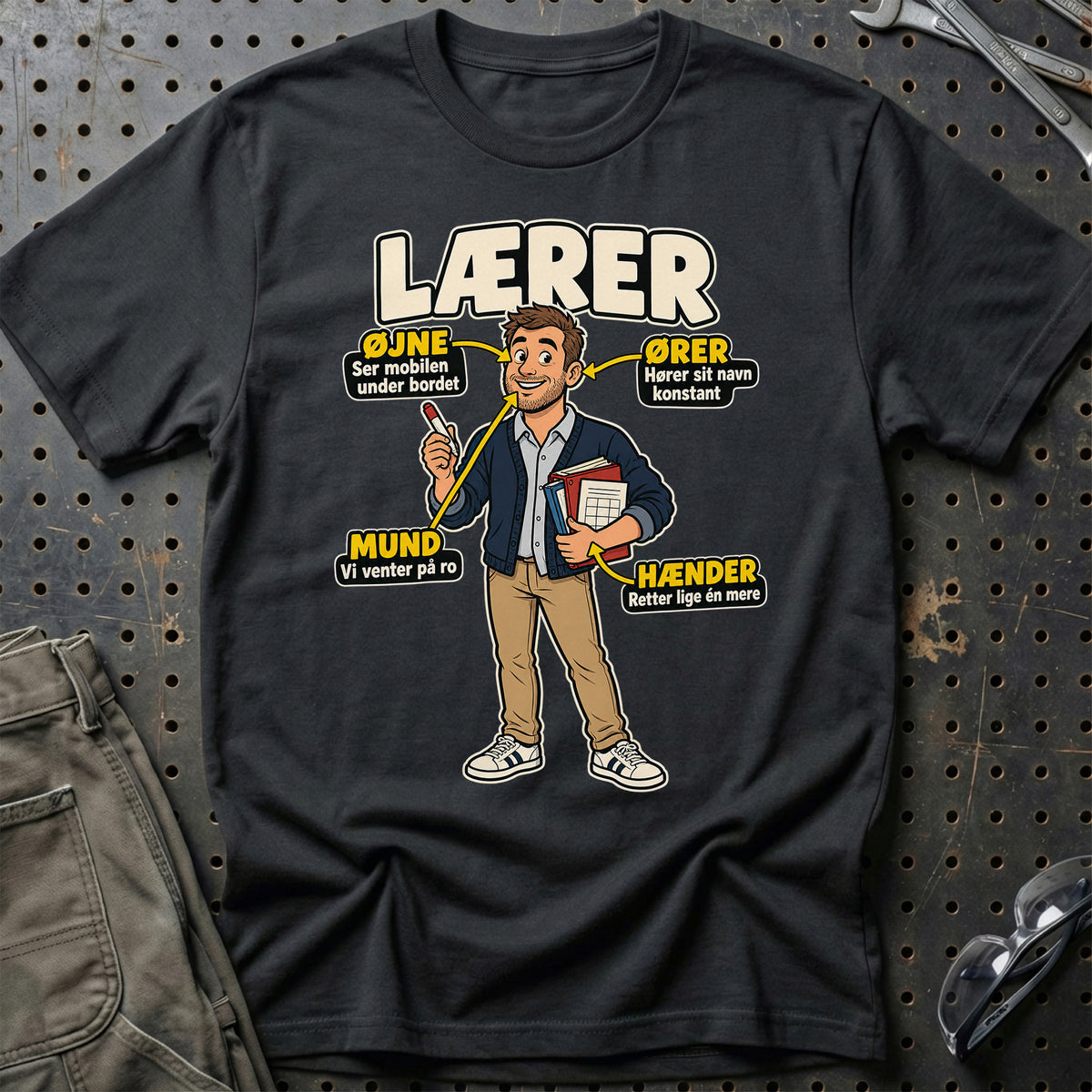 Lærer – Anatomi T-Shirt – Sort