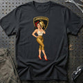 Lamborghini Retro Pinup T-Shirt – Sort