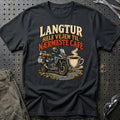 
Langtur hele vejen til nærmeste café – Illustration – Unisex T-Shirt – Sort