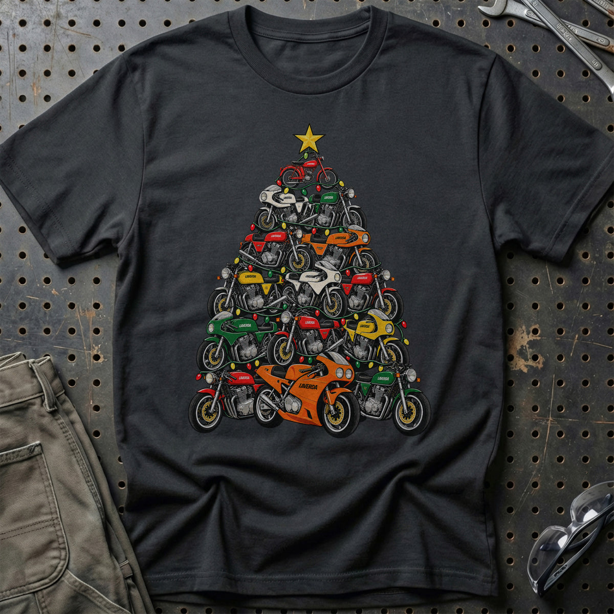 Laverda Juletræ T-Shirt – Sort
