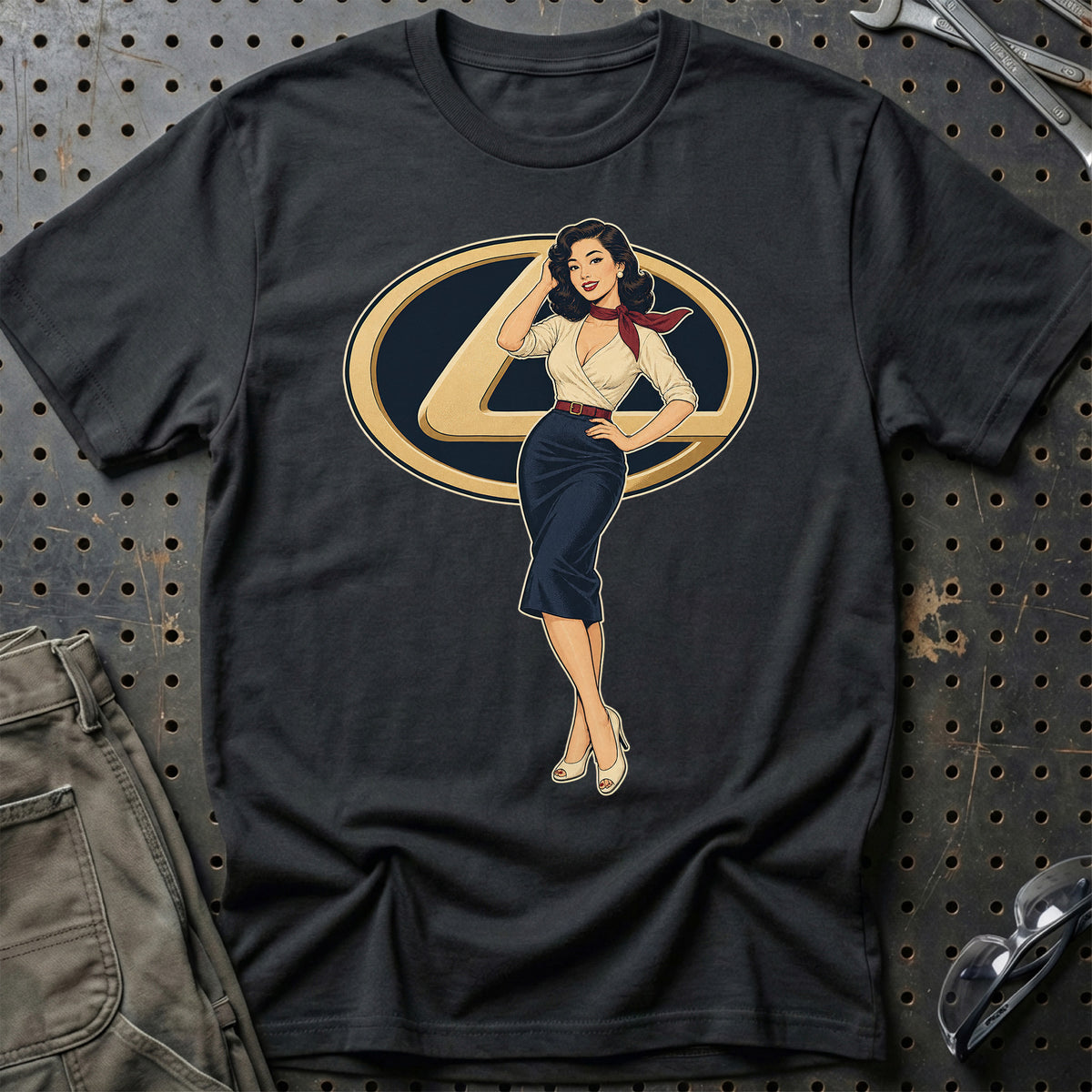 Lexus Retro Pinup T-Shirt – Sort