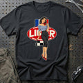 Ligier Retro Pinup T-Shirt – Sort