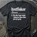 
Lystfisker – Ordbog – Unisex T-Shirt – Sort