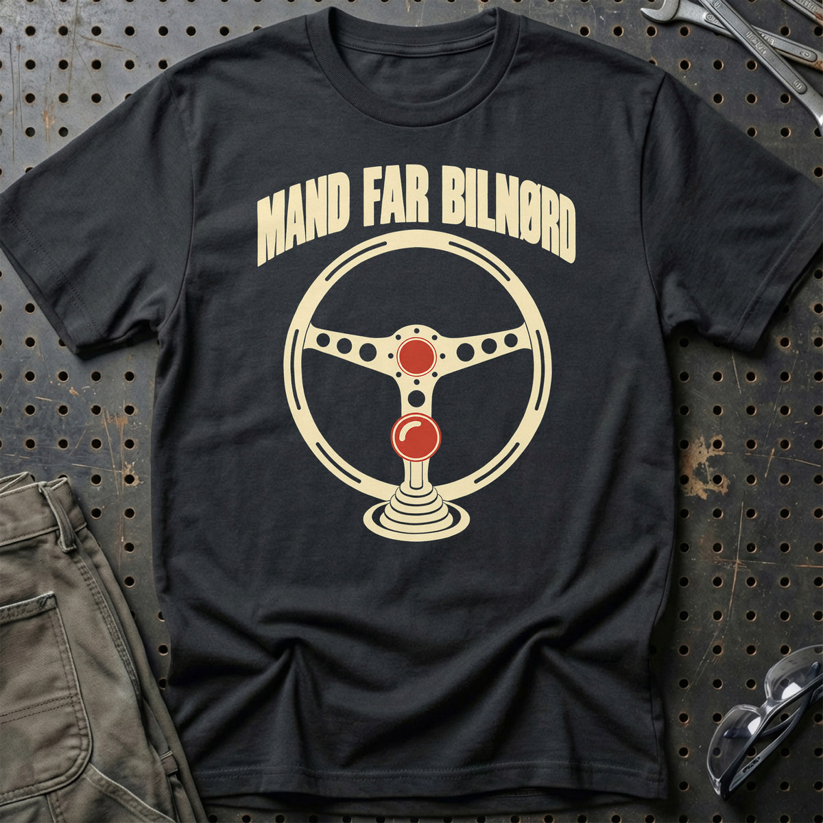 Mand far bilnørd T-Shirt – Sort