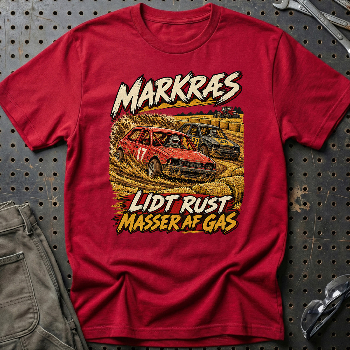
Markræs lidt rust masser af gas – Illustration – Unisex T-Shirt – Rød