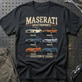 
Maserati Quattroporte – Generations of Legends T-Shirt – Sort