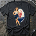 Maserati Retro Pinup T-Shirt – Sort