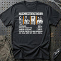 
Maskinmesterens Timeløn T-Shirt – Sort