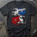Mercedes Har Teknologi – Scania Har Karakter T-Shirt – Sort