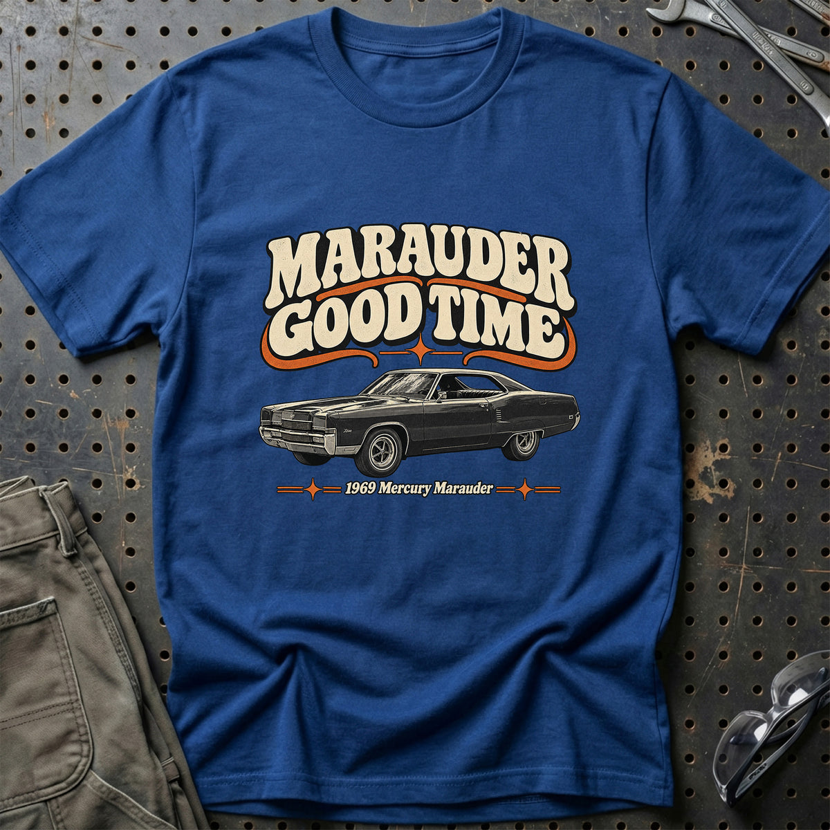 
Mercury Marauder 1969 – Marauder Good Time T-Shirt – Blå Royal