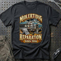 
Midlertidig reparation – Siden 2016 – Illustration – Unisex T-Shirt – Sort