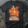 Min bil. Mit projekt. Mine regler. T-Shirt – Sort
