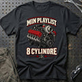 Min Playlist – 8 Cylindre T-Shirt – Sort