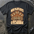Min playliste har seks cylindre T-Shirt – Sort