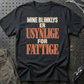 Mine Blinklys Er Usynlige For Fattige T-Shirt – Sort