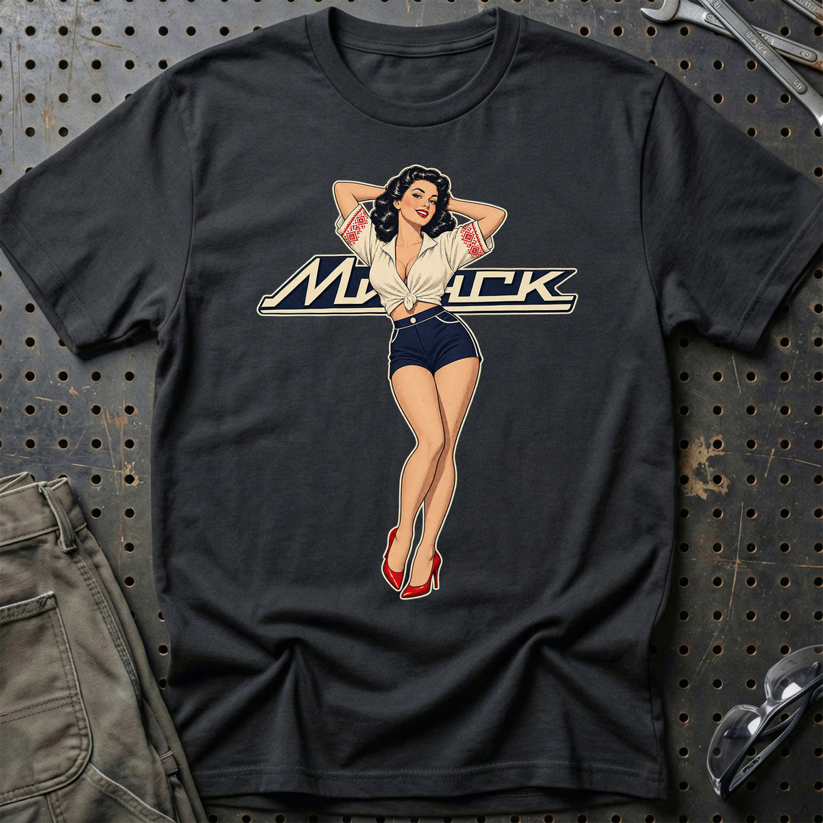 Minsk Retro Pinup T-Shirt – Sort