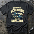 Mit Første Sociale Netværk Var En Knallert T-Shirt – Sort