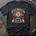 Morris Rigtige Kvinder Kører – Roser og Flammer T-Shirt – Sort