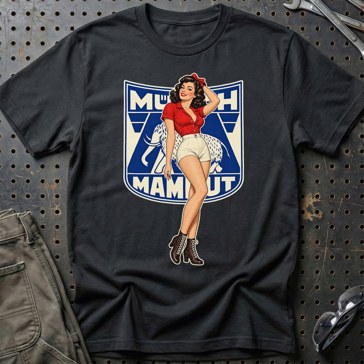 Münch Retro Pinup T-Shirt – Sort