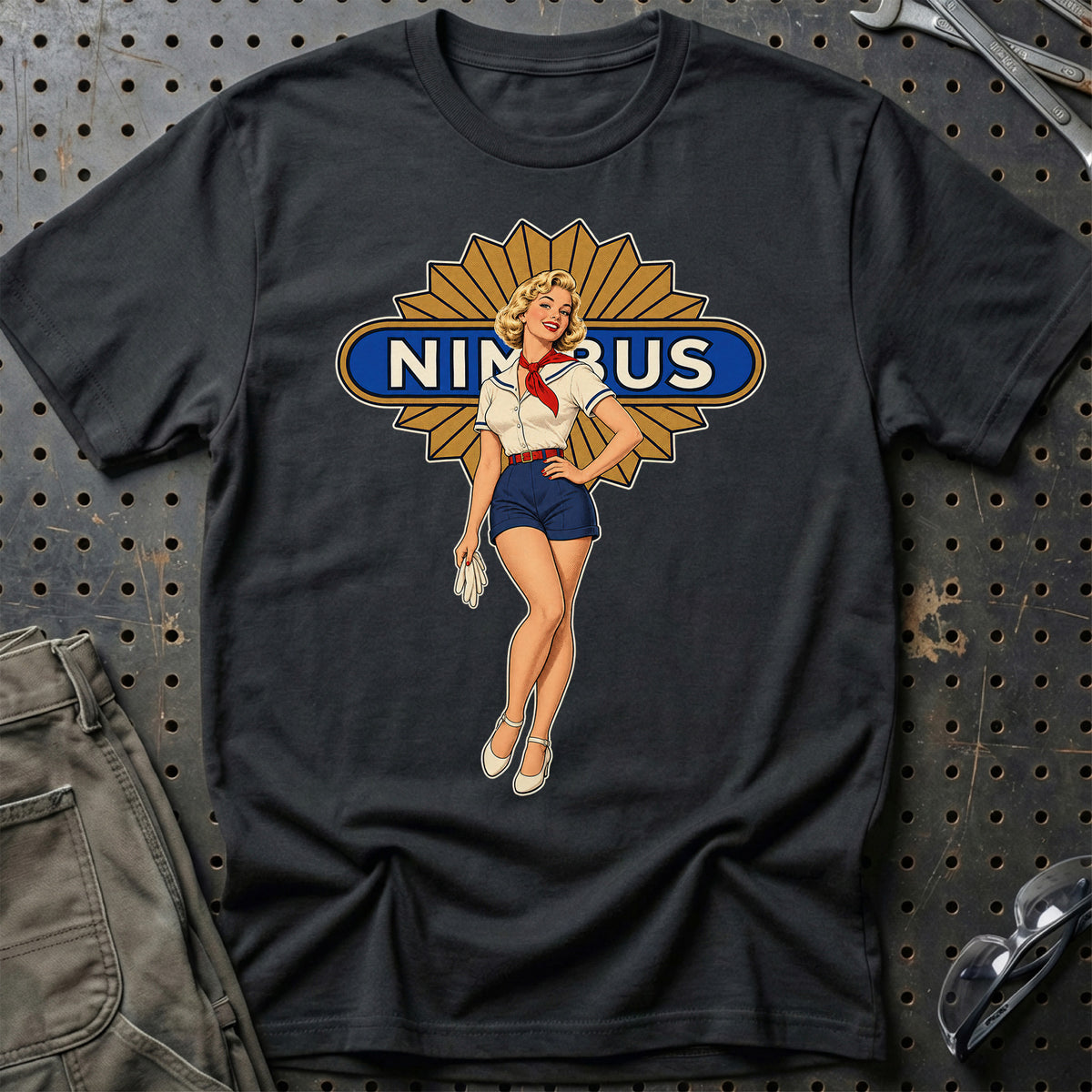 Nimbus Retro Pinup T-Shirt – Sort