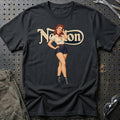 Norton Retro Pinup T-Shirt – Sort
