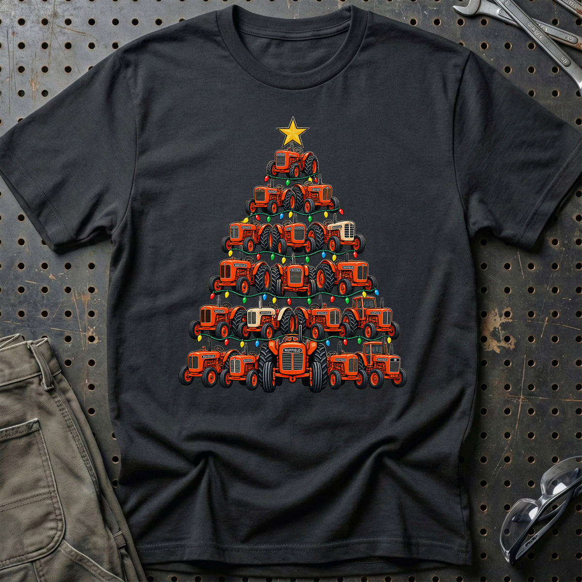 Nuffield Juletræ T-Shirt – Sort