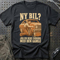 Ny bil? – Jeg er ikke færdig med den gamle T-Shirt-Beklædning-Garage Culture-Sort-S-Garage Culture Shop- garage - man cave - merchandise
