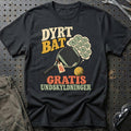 
Padelspiller – Dyrt bat gratis undskyldninger – Unisex T-Shirt med tryk foran, farve: Sort