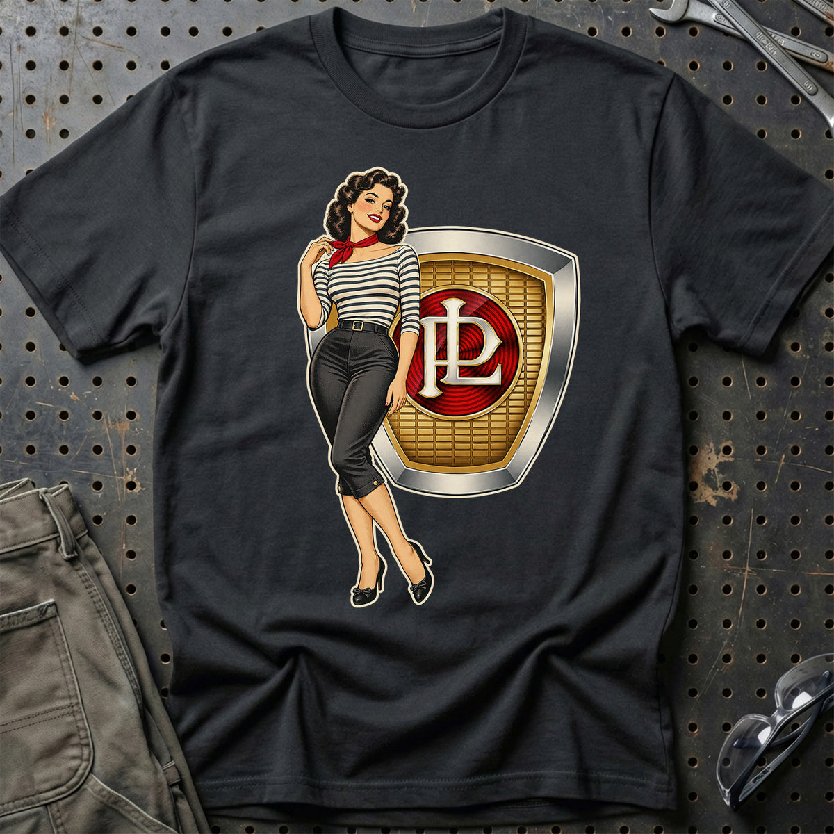 Panhard Retro Pinup T-Shirt – Sort
