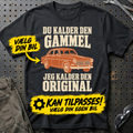 Personlig – Du kalder den gammel, jeg kalder den original – T-shirt med din bil – Sort