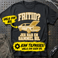 Personlig – Fritid? Jeg har en gammel bil – T-shirt med din bil – Sort