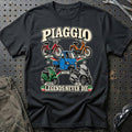 Piaggio Legends Never Die T-Shirt – Sort
