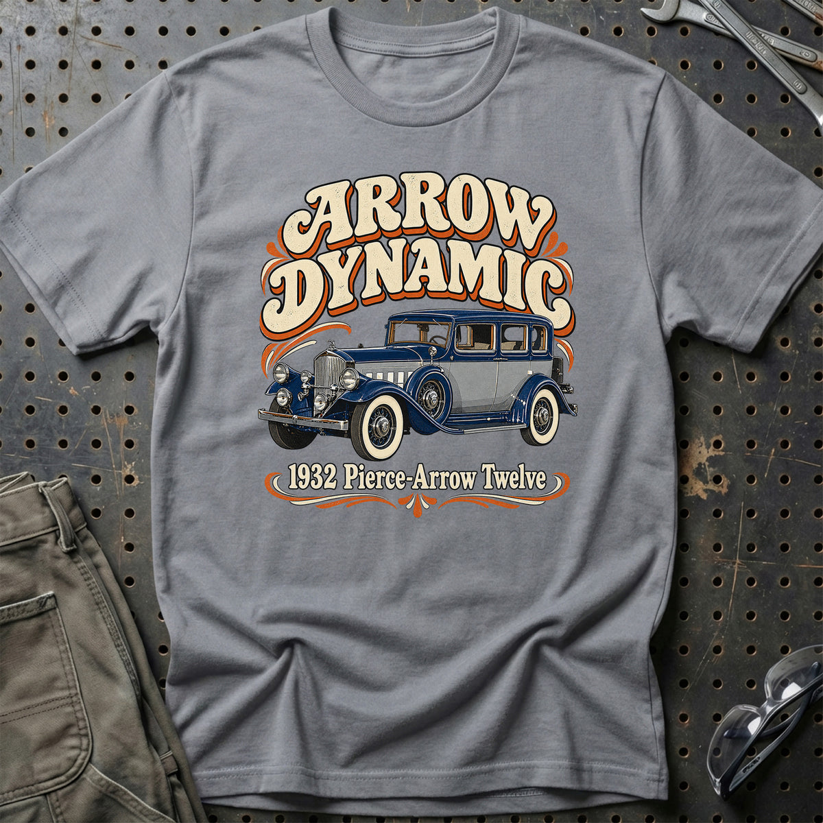 
Pierce-Arrow Twelve 1932 – Arrow Dynamic T-Shirt – Grå Sport