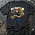 Politibetjent – Anatomi T-Shirt – Sort