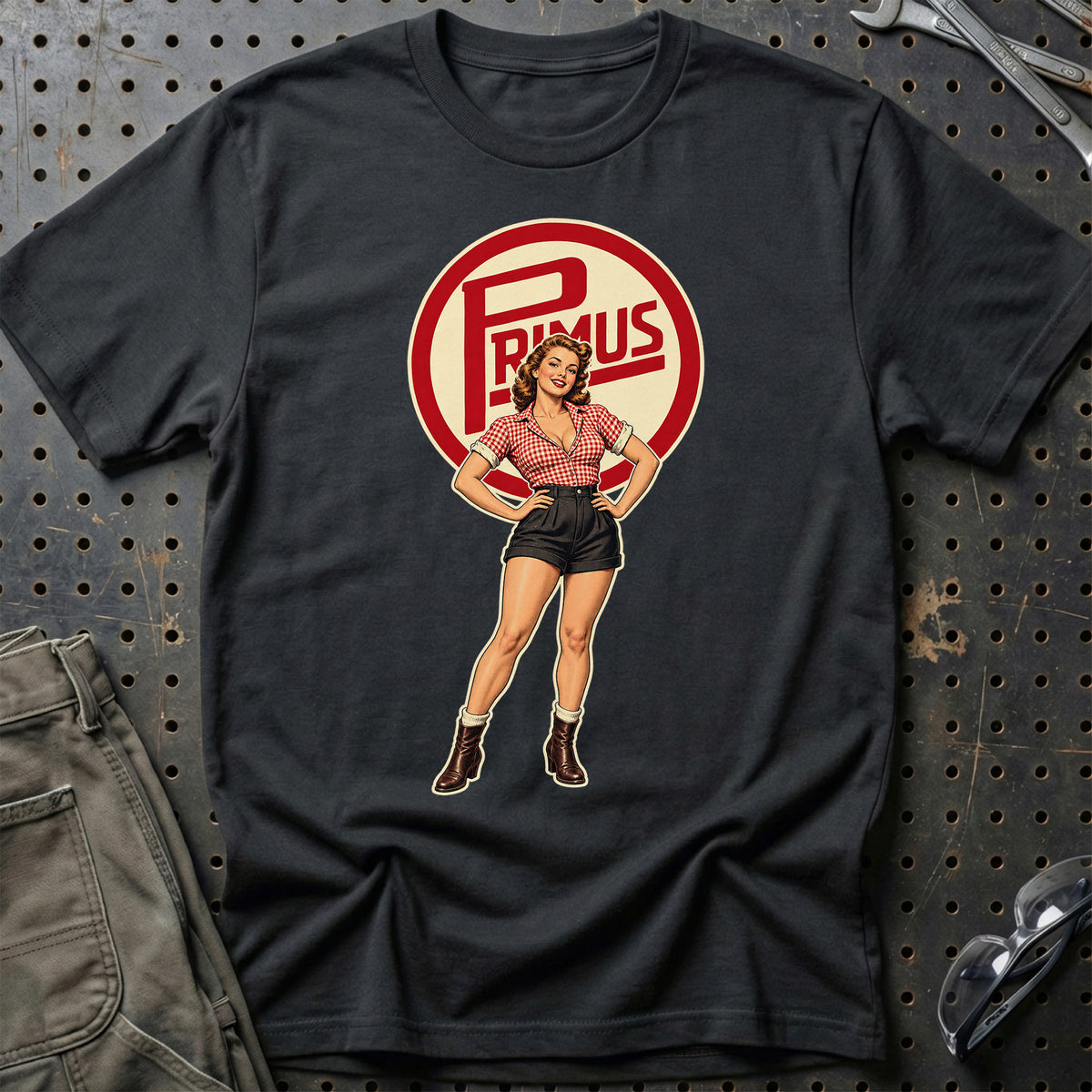 Primus Retro Pinup T-Shirt – Sort