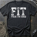 Privat Lea Vincentsen – FIT – Fuck I'm Tired T-Shirt – Sort