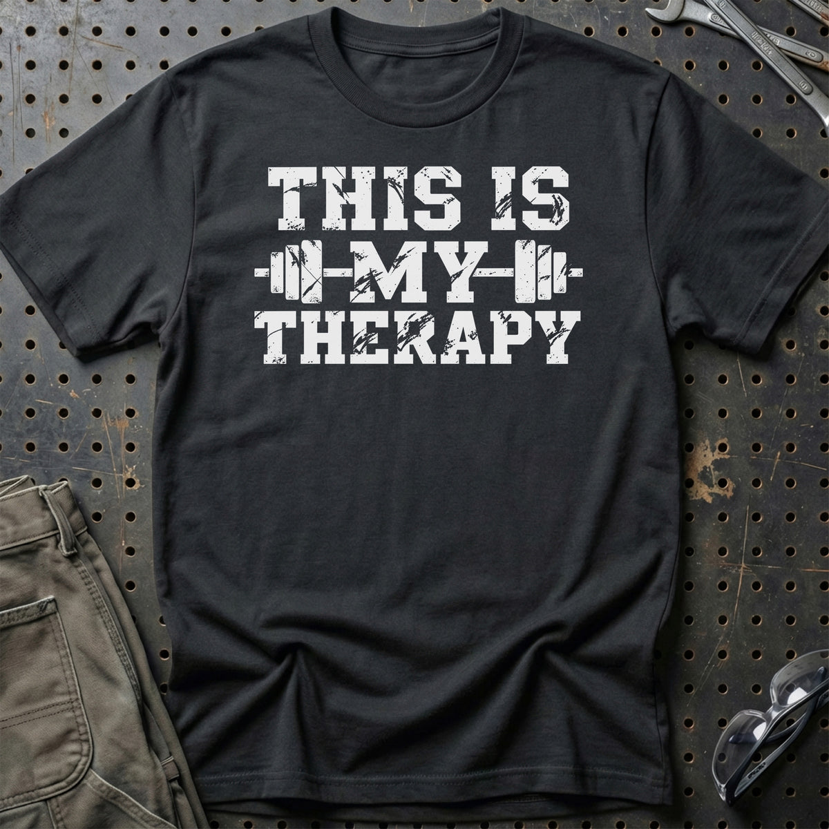 Privat Lea Vincentsen – This Is My Therapy T-Shirt – Sort