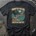 Prompten var god – Bolten sad stadig fast T-Shirt – Sort