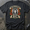 Ram Rigtige Kvinder Kører – Roser og Flammer T-Shirt – Sort