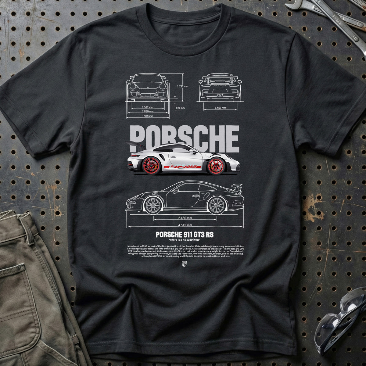 
Porsche 911 GT3 RS T-Shirt – Sort